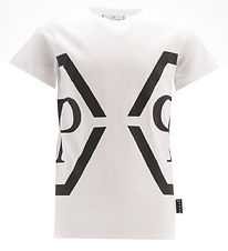 Philipp Plein T-Shirt - Maxi - Blanc av. Noir