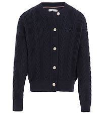 Tommy Hilfiger Cardigan - Kabel Strick - Desert Wolke