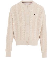 Tommy Hilfiger Cardigan - Cable Knitted - Cashmere Cream