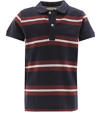 GANT Polo - Evening Blue m. Rot/Wei