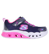 Skechers Shoe w. Light - Heart Light - Bring Sparkle - Navy/Mult