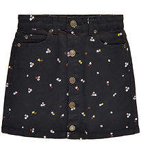 The New Skirt - Denim - TnHellen - Phantom w. Flowers