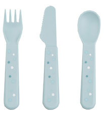 Done by Deer Cutlery - 3 pcs - Happy Dots - Blue