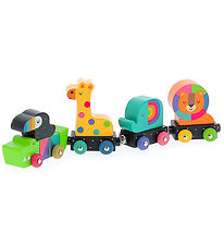 Vilac Train - Wood - 8 Parts - Train With Animals