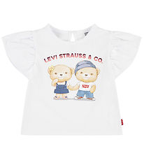 Levis Kids T-paita - Bear Bubble - Bright White, Pehmolelut