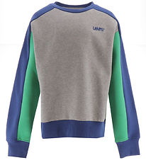Levis Kids Sweatshirt - Grey Melange w. Blue/Green