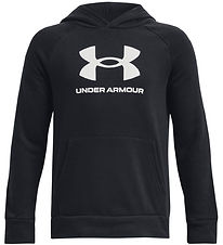 Under Armour Hoodie - Rival Fleece Joggers - Black