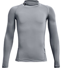 Under Armour Blússa - HG Armor Mock - Steel