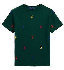Polo Ralph Lauren T-shirt - Grn m. Logotyper