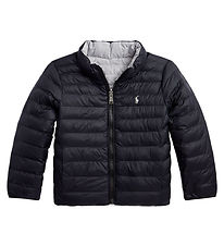 Polo Ralph Lauren Padded Jacket - Reversible - Black/Grey