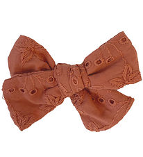 By Str Hair Clip w. Bow - Alvilda - Rust