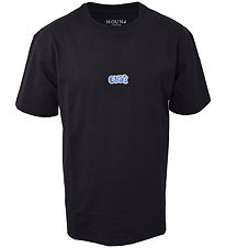 Hound T-shirt - Black w. Embroidery
