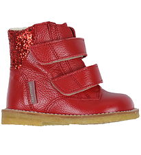 Angulus Bottines d'Apprentissage  la Marche - Tex - Rouge/Rouge