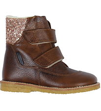 Angulus Winter Boots - Tex - Cognac w. Lining/Velcro