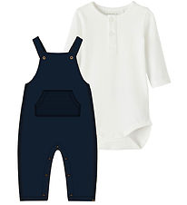 Name It Body set - Overalls/Bodysuit l/s - NbmLorry - White Alys