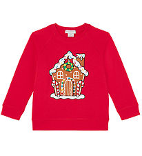 Stella McCartney Kids Sweatshirt - Red w. Gingerbread House