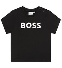 BOSS T-shirt - Black w. White