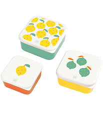 Petit Jour Paris Lunchbox - 3 pcs - 11.5 x 5.5 cm - Lemons