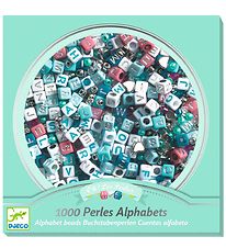 Djeco Beads - 1000 pcs - Alphabet - Silver