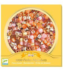 Djeco Beads - 1000 pcs - Alphabet - Gold