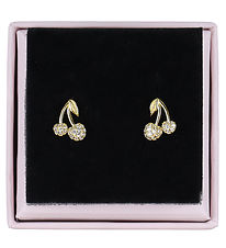 MillaVanilla Earrings - Cherry Bling - Gold