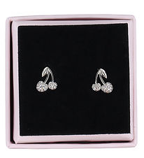 MillaVanilla Earrings - Cherry Bling - Silver