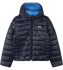 BOSS Donsjack - Omkeerbaar - Navy/Blauw