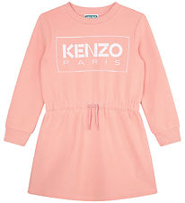 Kenzo Sweat Dress - Powder Rose w. White