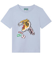 Kenzo T-shirt - Pale Blue w. Tiger