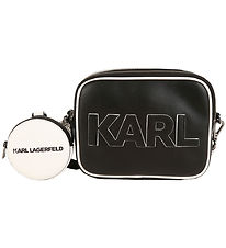 Karl Lagerfeld Shoulder Bag w. Wallet - Black w. White