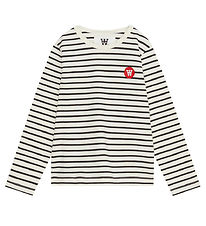 Wood Wood Blouse - Kim - Off White/Black Striped