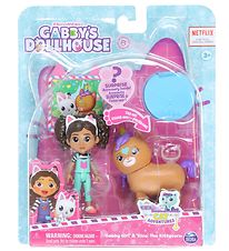 Gabby's Dollhouse Set - 6 Delar - Gabby Girl & Kico The Kittycor