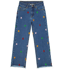 The New Jeans - TnDania Star Wide - Medium+ Blue m. Stjärnor