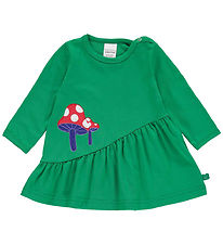 Freds World Jurk - Paddestoel - Aarde Green m. Rood