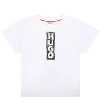 HUGO T-paita - Valkoinen, Tulosta