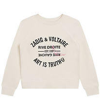 Zadig & Voltaire Sweatshirt - Ivory w. Text