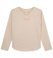 Zadig & Voltaire Blouse - Beige Chin av. Imprim