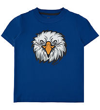 The New T-shirt - TnHaroon - Monaco Blue w. Hawk