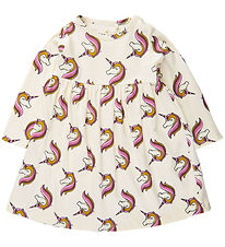 The New Siblings Dress - TnsHeba - White Swan w. Unicorns