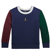 Polo Ralph Lauren Blouse - Navy m. Bordeaux/Donkergroen