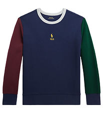 Polo Ralph Lauren Blouse - Navy m. Bordeaux/Donkergroen