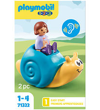 Playmobil 1.2.3 - Snail rocker w. Rattle function - 2 Parts - 71