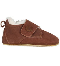 Wheat Soft Sole Leather Shoes w. Lining - Taj - Cognac