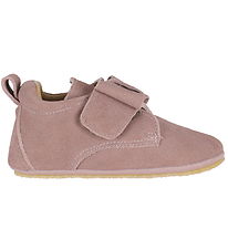 Wheat Soft Sole Leather Shoes - Bow - Dusty Rouge