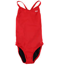 TYR Maillot de Bain - UV50+ - Solid lite Diamondfit - Rouge