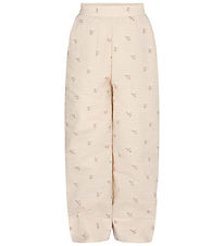 Petit Town Sofie Schnoor Trousers - Sand w. Flowers