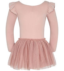 Petit Town Sofie Schnoor Gymsuit - Misty Rose w. Gold glitter