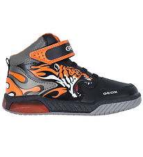 Geox Boots w. Light - J Inek Boy C - Black/Orange