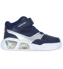 Geox Boots w. Light - J Illuminus Boy B - Navy/Silver