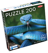 TACTIC Puzzle - 200 Briques - 43x29 cm - Blue Serpent vipre